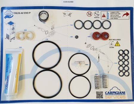 CARPIGIANI sada tesnení na točenou zmrzlinu TRBP-EVO 740