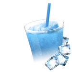 Suroviny na ledovou tříšť a frappé - modrá malina