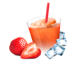 Suroviny na ledovou tříšť a frappé - jahoda
