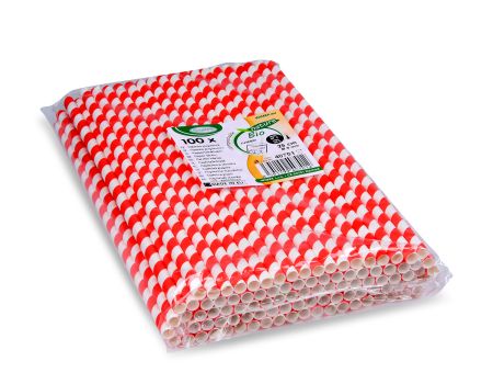 Slámka papírová / barevná