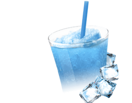 Suroviny na ledovou tříšť a frappé - modrá malina