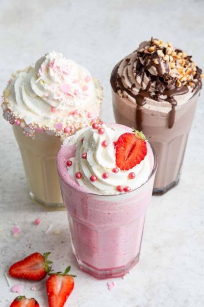 Prášková směs pro výrobu milkshake
