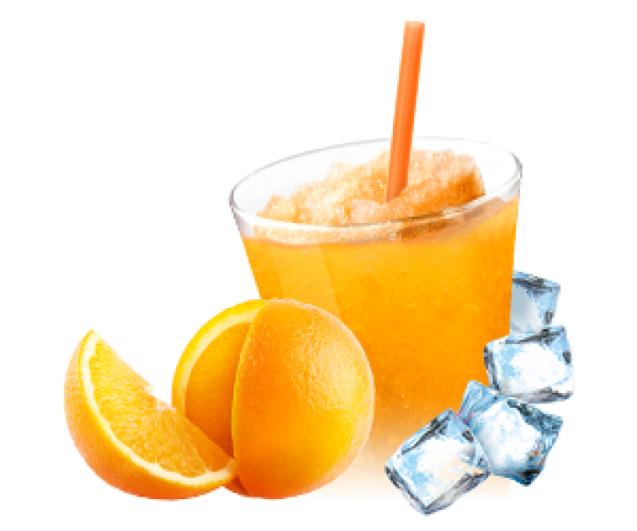 Suroviny na ledovou tříšť a frappé - pomeranč